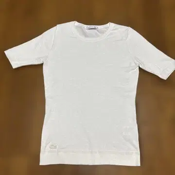 LACOSTE 라코스테 반팔 니트 티셔츠 화이트