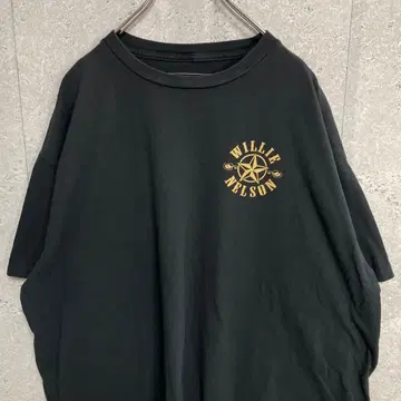 윌리 넬슨 컨트리 뮤직 프린트 티셔츠 2XL
