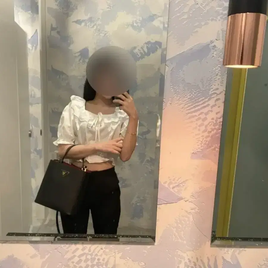 (새상품)반팔 블라우스