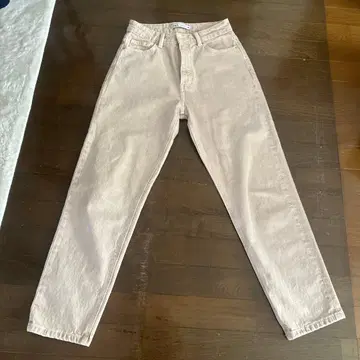 ZARA 스트레이트 데님 베이지 M