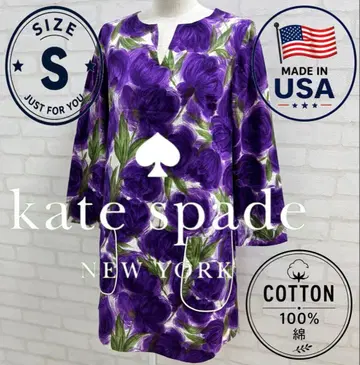새상품급 KATE SPADE 꽃무늬 원피스 코튼 100% S