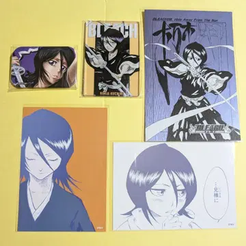BLEACH 쿠키 루키아 브로마이드 엽서 스탯 카드 캔뱃지