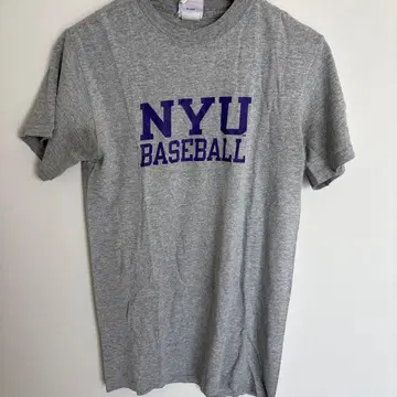 Champion NYU BASEBALL 반팔 T셔츠 그레이 S