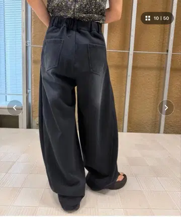 ameri WIDE EGG SWEAT PANTS 완판 블랙 S 사이즈