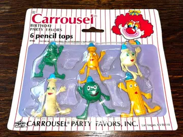 레어! 빈티지 Carrousel 연필캡 6개 세트