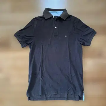 TOMMY HILFIGER 남성용 USA 피케 셔츠 브라운 XS 반팔