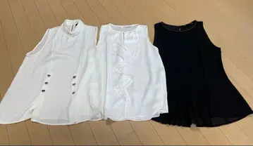 ZARA 여성용 슬리브리스 상의 3종 세트