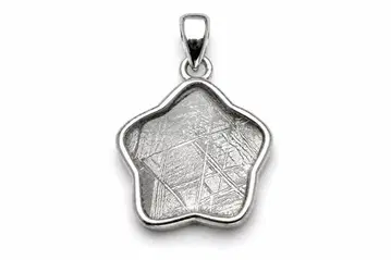 Silver925 기베온 운석(메테오라이트) 14x14mm 펜던트 탑