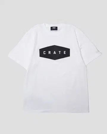 CRATE 티셔츠 화이트 M 사이즈 흰색 흰색 새상품 씰 포함.
