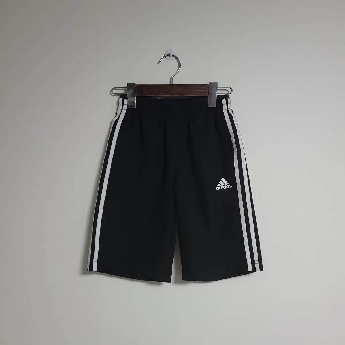 (140) ADIDAS 아디다스 키즈 삼선 반바지 블랙