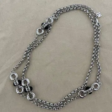 NINARICCI 실버 롱 목걸이