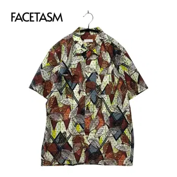 초기 FACETASM 구 택 지오메트릭 보타니컬 반팔 셔츠 일본제