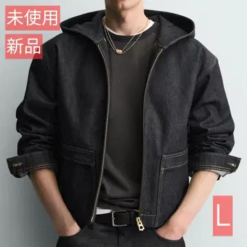 후드 부착 데님 자켓 ZARA
