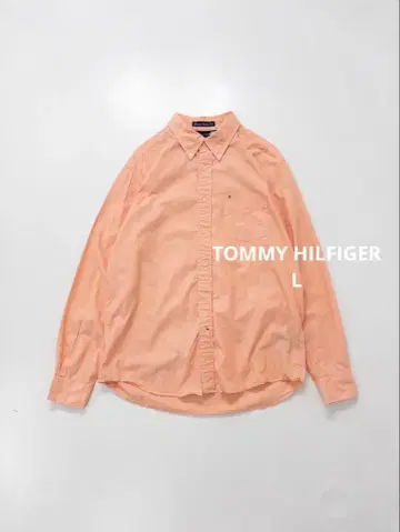TOMMY HILFIGER 코튼 셔츠 긴팔 빈티지 구제 의류