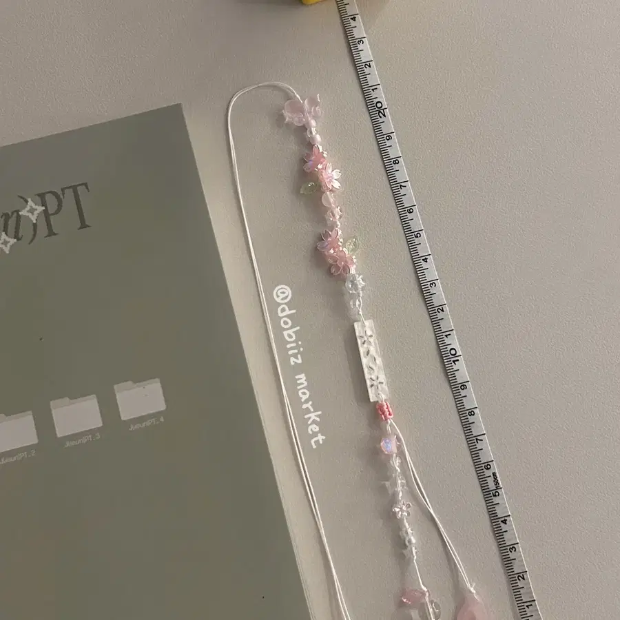 {handmade} 사쿠라 비즈 책갈피/끈갈피