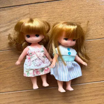 [ 희귀/당시물 ] 리카짱 쌍둥이 여동생 미키짱 마키짱 2체 세트