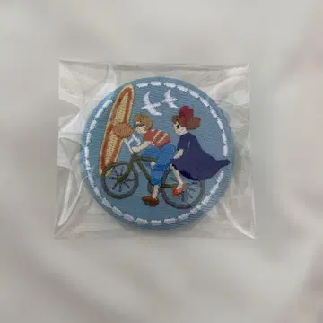 스튜디오 지브리 캔뱃지 자전거 지브리 파크 자수 캔뱃지 마녀 배달부 키키
