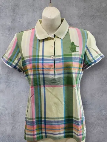 Munsingwear 반팔 피케 셔츠 멀티 컬러 M 여성용 골프 그린