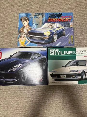 프라모델 자동차 3종 세트 완간 미드나잇 GT-R 스카이라인