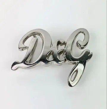 D&G 로고 벨트 버클 실버 컬러