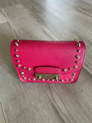새상품 FURLA 숄더백 핑크 스터드