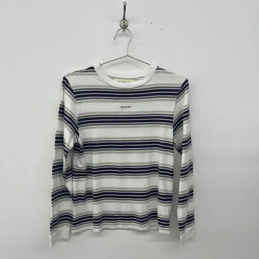 BEAMS BOY 단가라 긴팔 티셔츠 여s