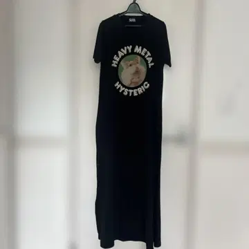 HYSTERIC GLAMOUR 햄스터 프린트 롱 원피스