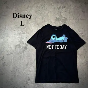 [ Disney ] 디즈니 ( L ) 스티치 캐릭터 티셔츠 메시지 티