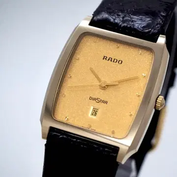 587 작동 RADO 시계 DIASTAR 골드 스퀘어 남성용 레어