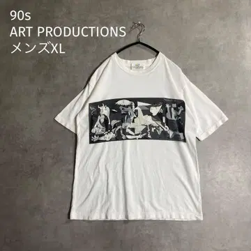 [초레어] 90s 피카소 게르니카 싱글 스티치 아트 T
