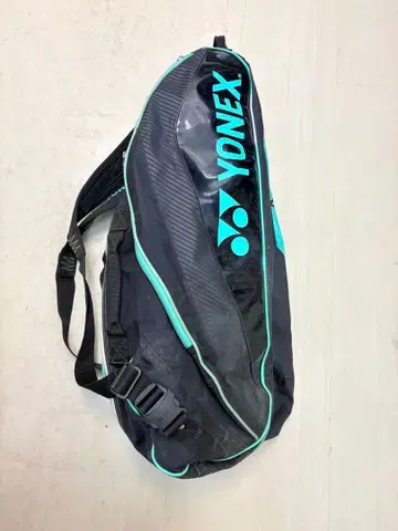 YONEX 라켓 백 6개용 블랙 테니스 백 숄더 포함