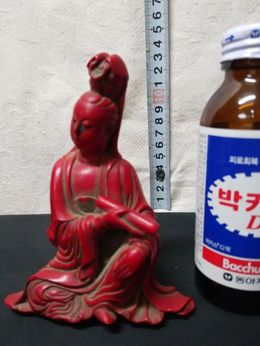 홍자사석 조각 관세음보살 좌상