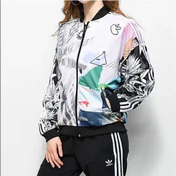 adidas Originals 트랙 자켓 보태니컬 무늬