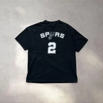 NBA 스퍼스 카와이 레너드 #2 공식 티셔츠 블랙 레너드