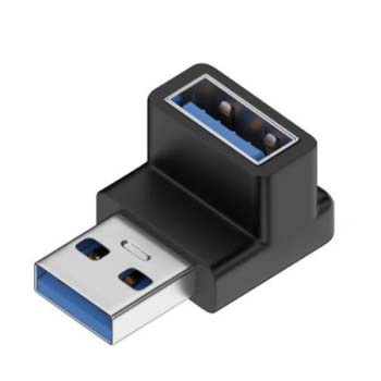 USB 3.2 Gen2 10Gbps 상향 90도 M/F 연장 젠더