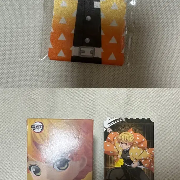일괄) 귀멸의칼날 팝업 특전 젠이츠 티켓+오마모리 부적+쁘띠