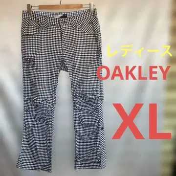 OAKLEY 여성용 골프 팬츠 깅엄 체크 얇은 소재 2way 속건성