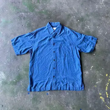 Vintage Silk 반팔 셔츠 실크 100%