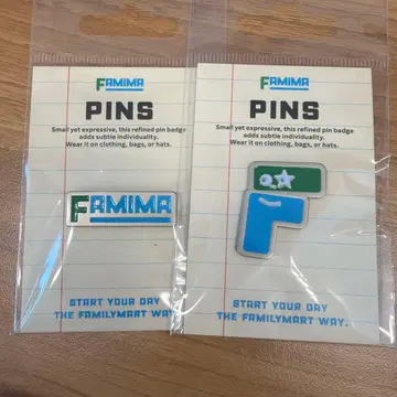 FAMIMA PINS 패밀리마트 핀 배지 2종 세트