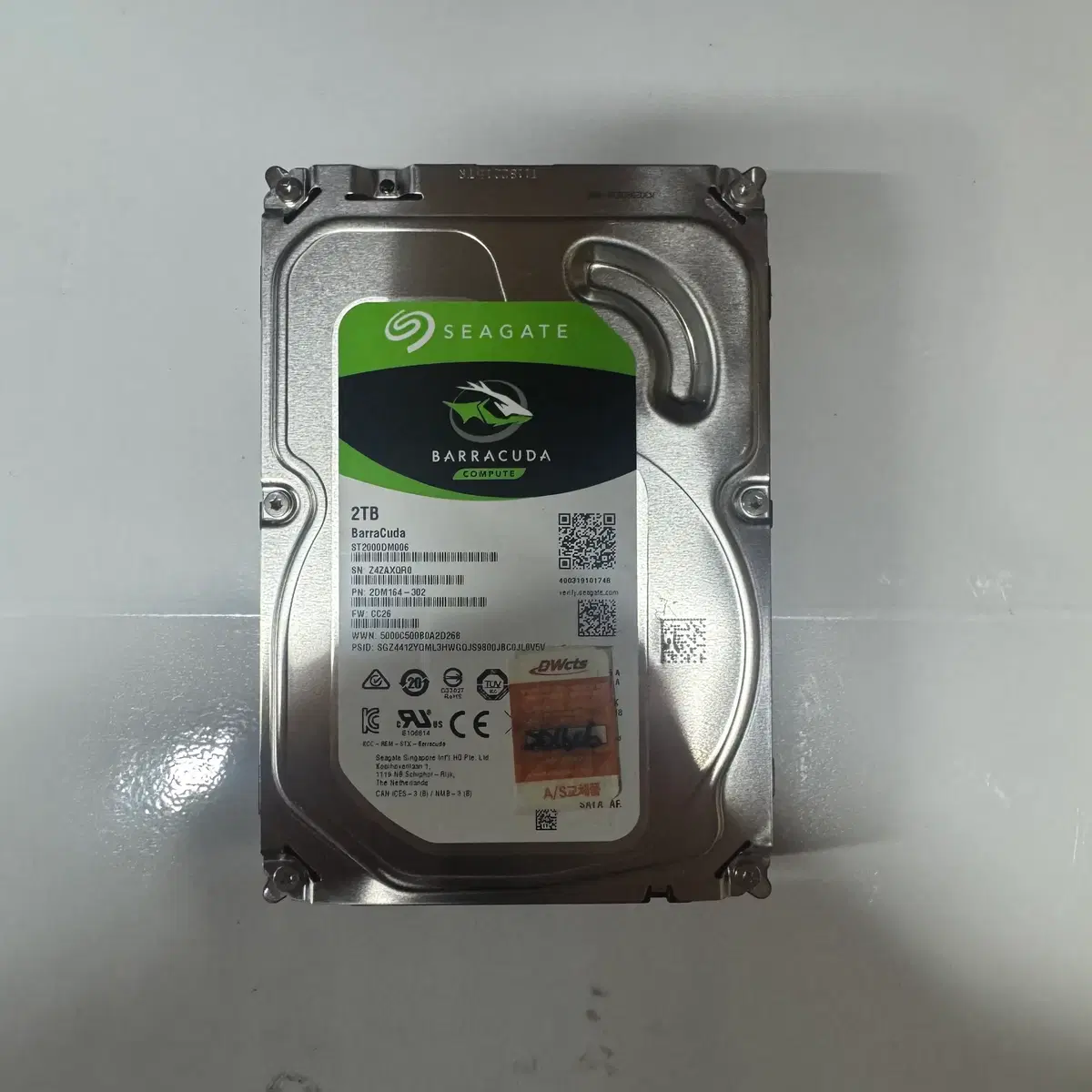 SEAGATE 2TB SATA HDD 판매합니다.