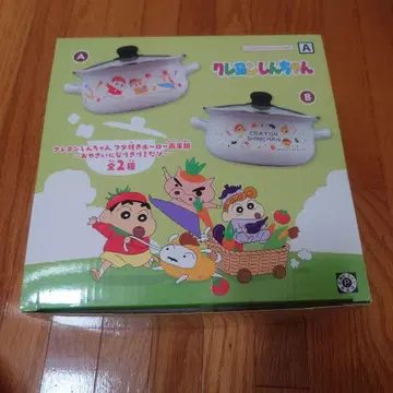 짱구는 못말려(크레용 신짱) 뚜껑 포함 법랑 양수냄비 A