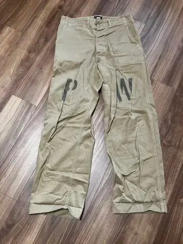 JELADO 41 Khaki P W 스텐실 치노 팬츠 S