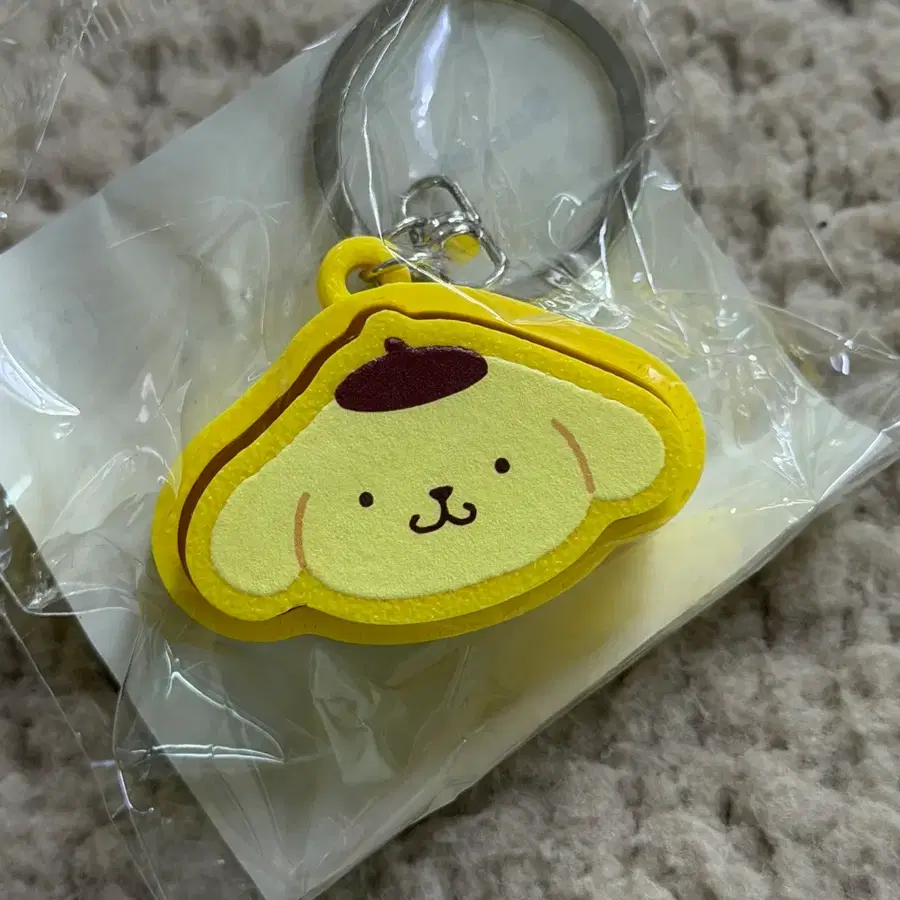 산리오 폼폼푸린 키캡 클릭커 키링