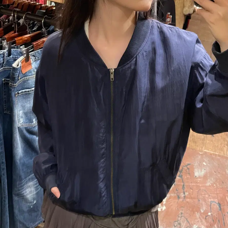 [HI] 빈티지 자켓 네이비