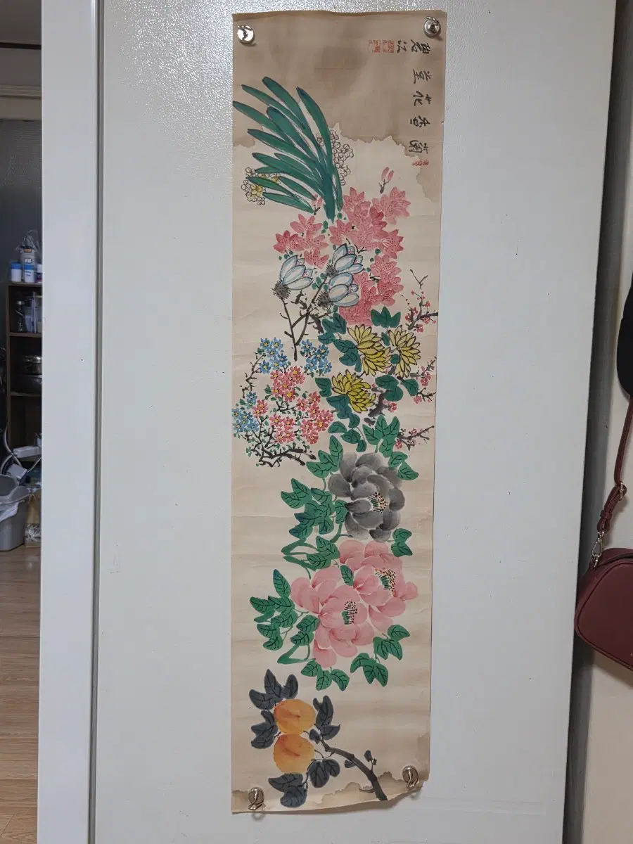 민화 화조도 그림