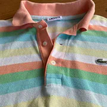 LACOSTE 라코스테 피케 셔츠 멀티 컬러 보더