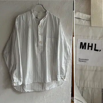 24SS MHL. 밴드 카라 풀오버 셔츠 마가렛호웰