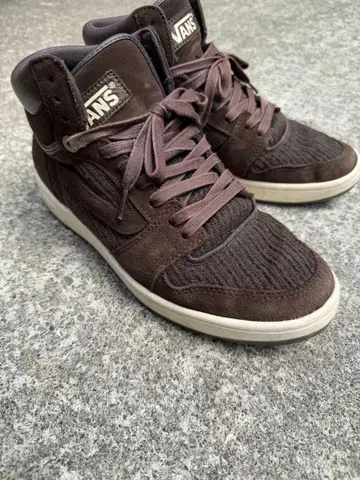 VANS V2041HI SLDN 브라운 스니커즈 27cm 중고