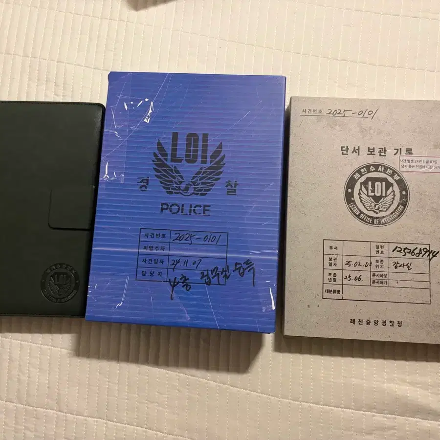 레진 아침이밝았습니다 시그 프로젝트 굿즈 사건단서패키지