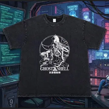 N 공각기동대 티셔츠 Ghost in the shell 애니메이션 티